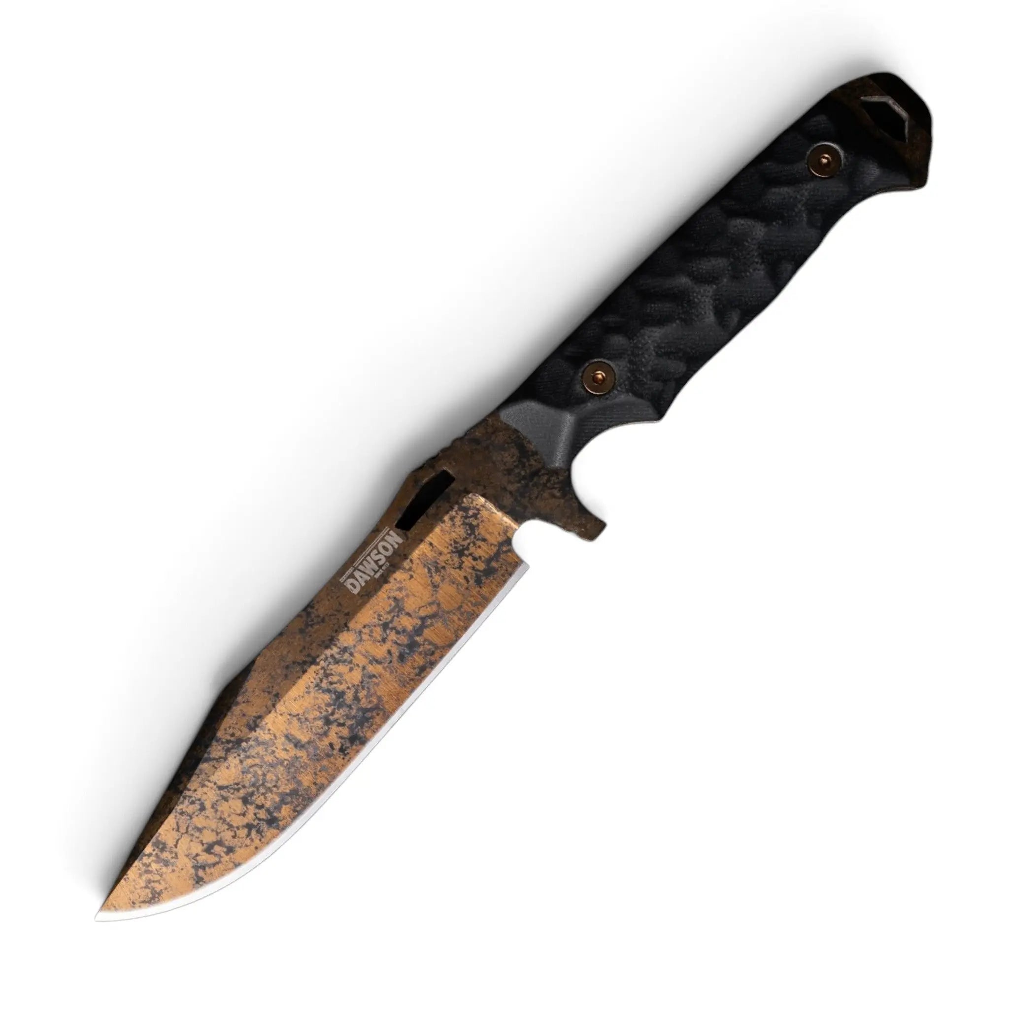 Dawson Knives Marauder Wildfire Black G10 mit Carbon-Fiber-Kydexscheide