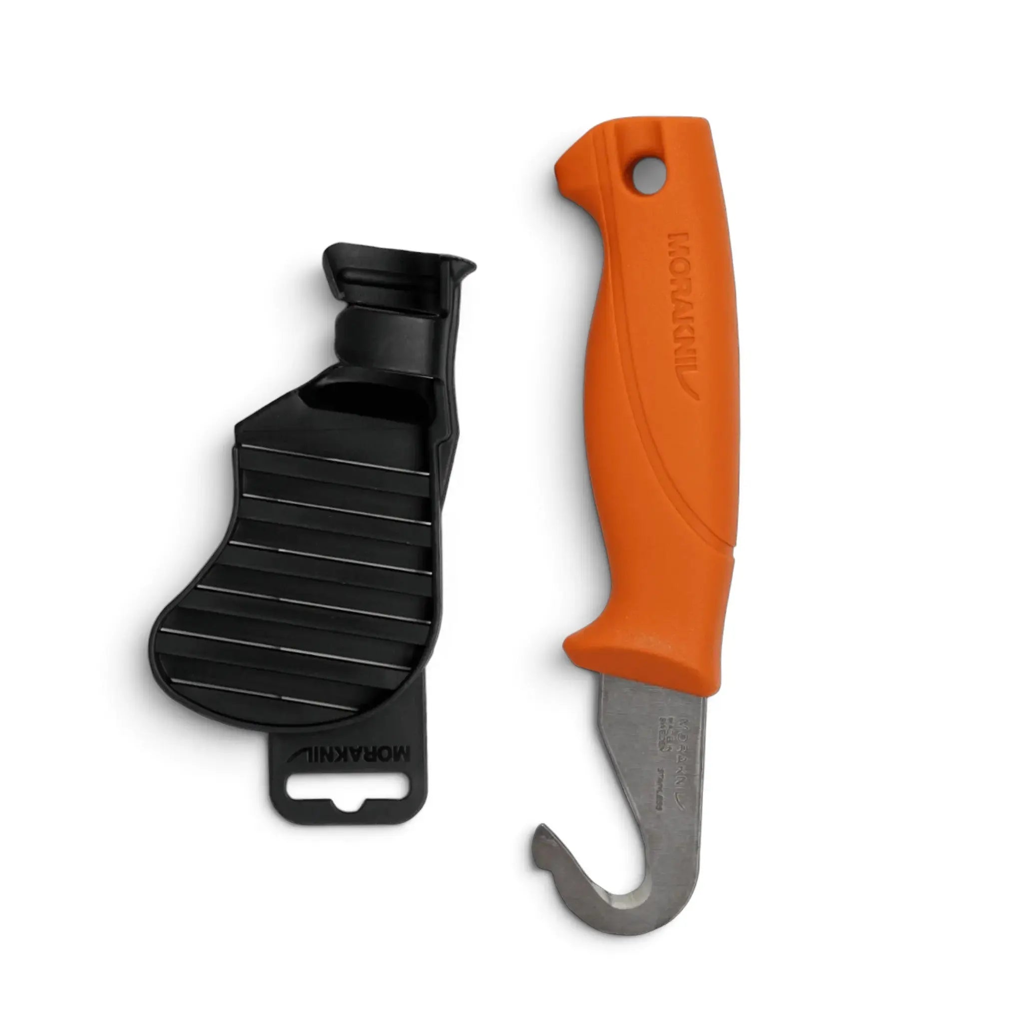 Morakniv Hunting Gut Hook 351 (S) Aufbrechmesser mit Griff in Burnt Orange und EasyClean-Scheide