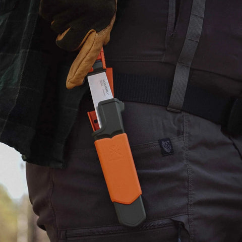 Morakniv Hunting Amberg Full Flat (S) – 10,8 cm Klinge aus 14C28N mit Full-Flat-Schliff