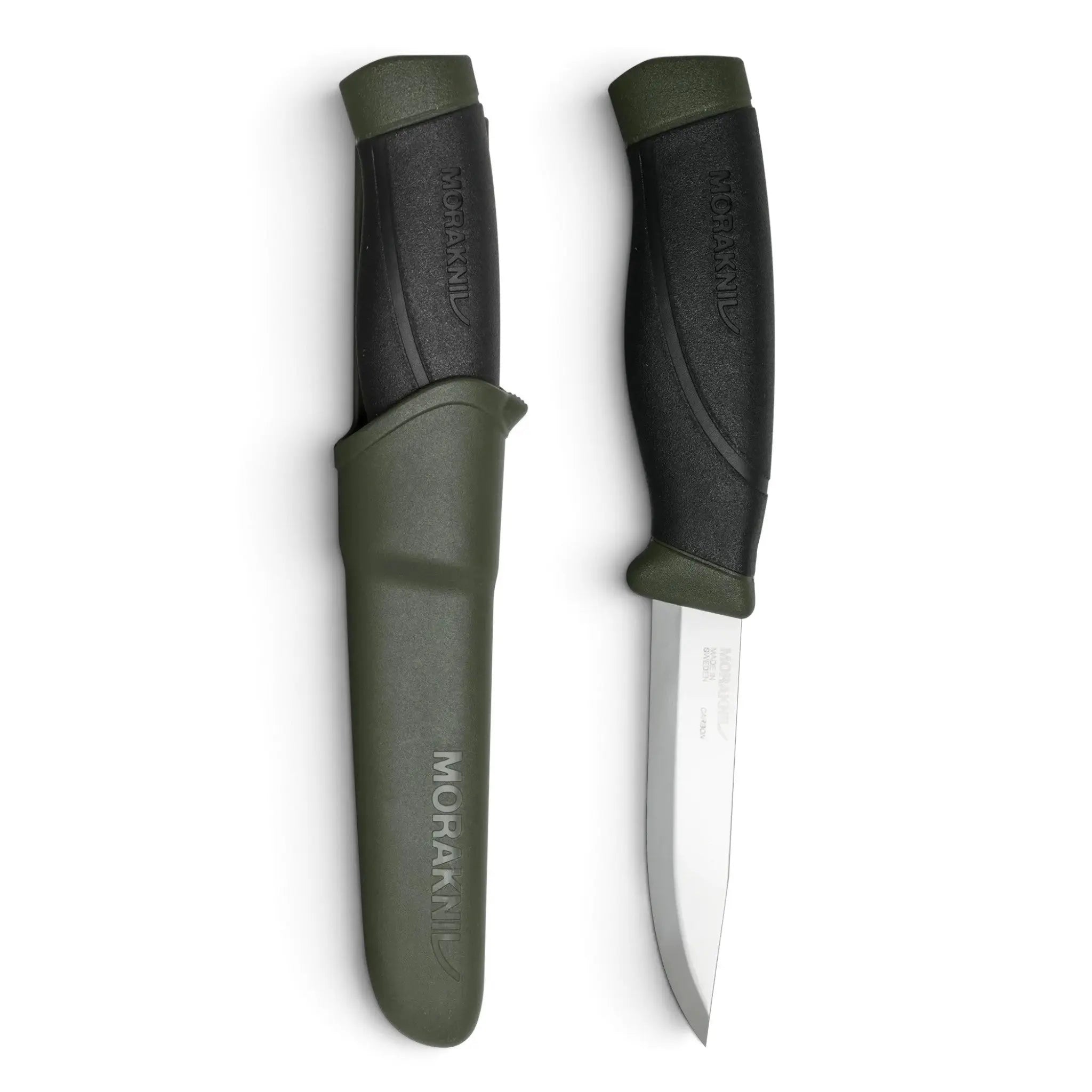 Morakniv Companion HeavyDuty (C) Military Green mit Klinge aus C100S Carbonstahl