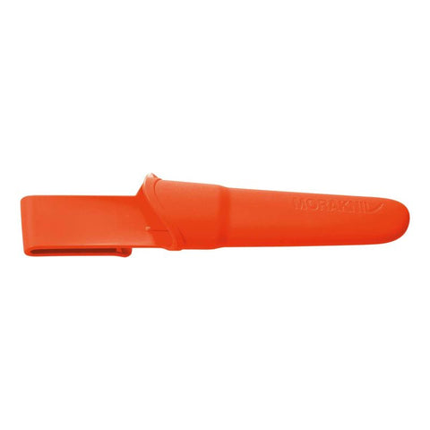 Morakniv Companion (S) Outdoor Messer Hi-Vis Orange – 12C27 Edelstahl, Scandi Schliff & rutschfester Griff