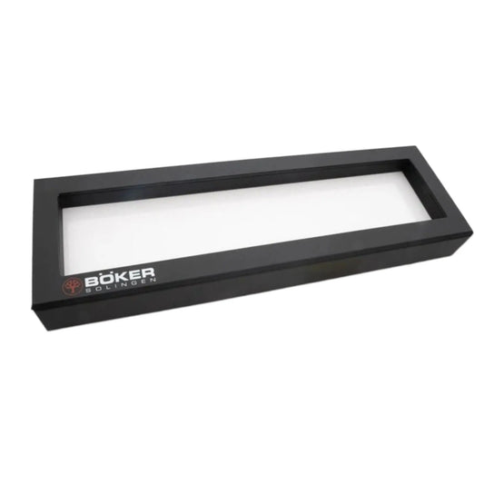 Böker Schwebedisplay schwarz – Präsentationsdisplay für ein Messer, 26,5 × 6 × 2,5 cm