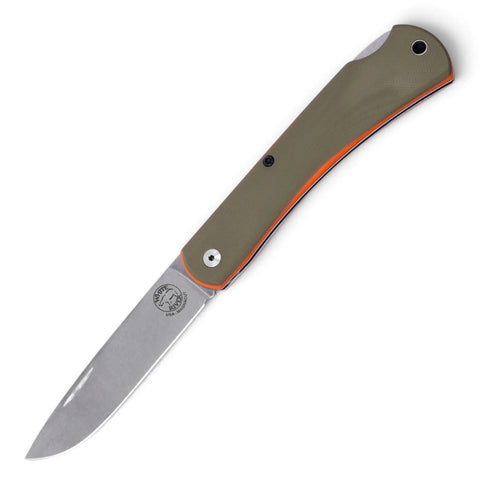 White River Mudbug Green G10 / Orange Liner – Lockback-Taschenmesser CPM MagnaCut, §42a-konform