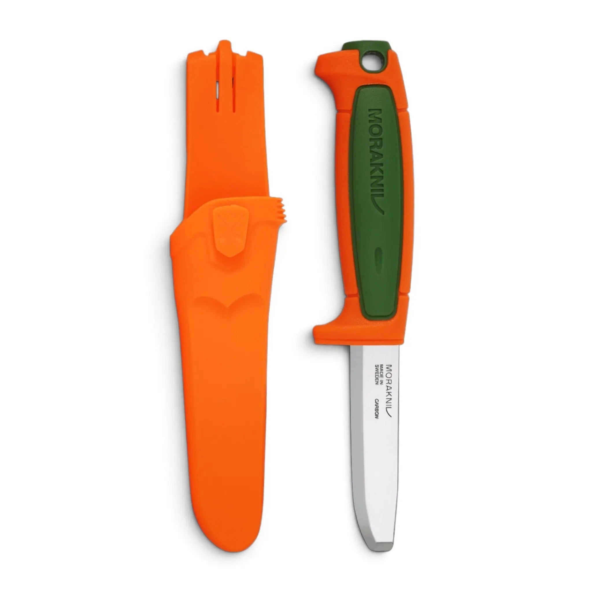 Morakniv Duty Safe (C) Green/Hi-Vis Orange – Handwerkermesser mit abgerundeter Spitze, C100S, §42a-konform