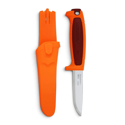 Morakniv Duty 511 (C) Red/Hi-Vis Orange – Handwerkermesser mit C100S-Carbonklinge, §42a-konform