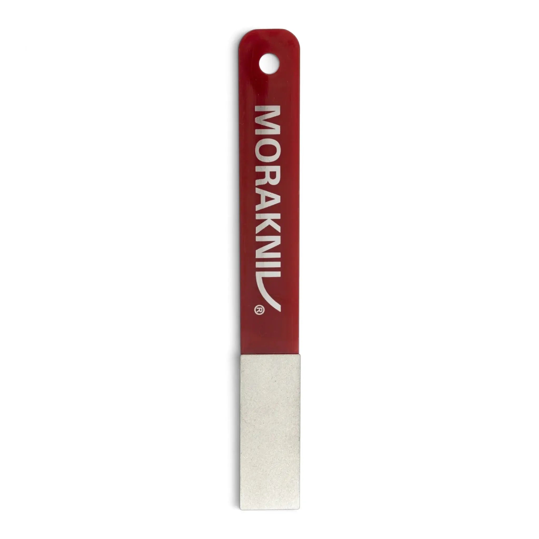 Morakniv Diamond Sharpener L Fine flacher Diamant-Schärfer mit rotem Griff