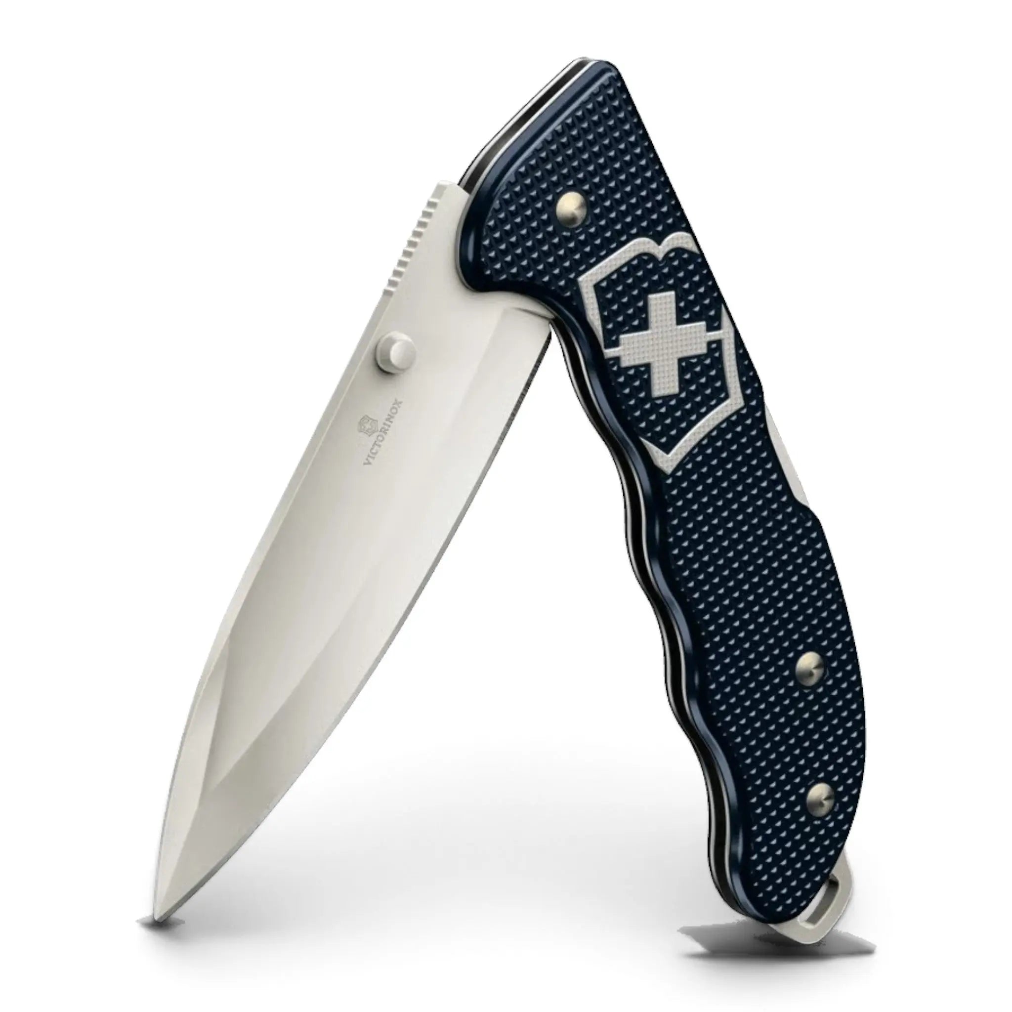 Victorinox Evoke Alox dunkelblau – geschlossenes Messer mit Alox-Schalen