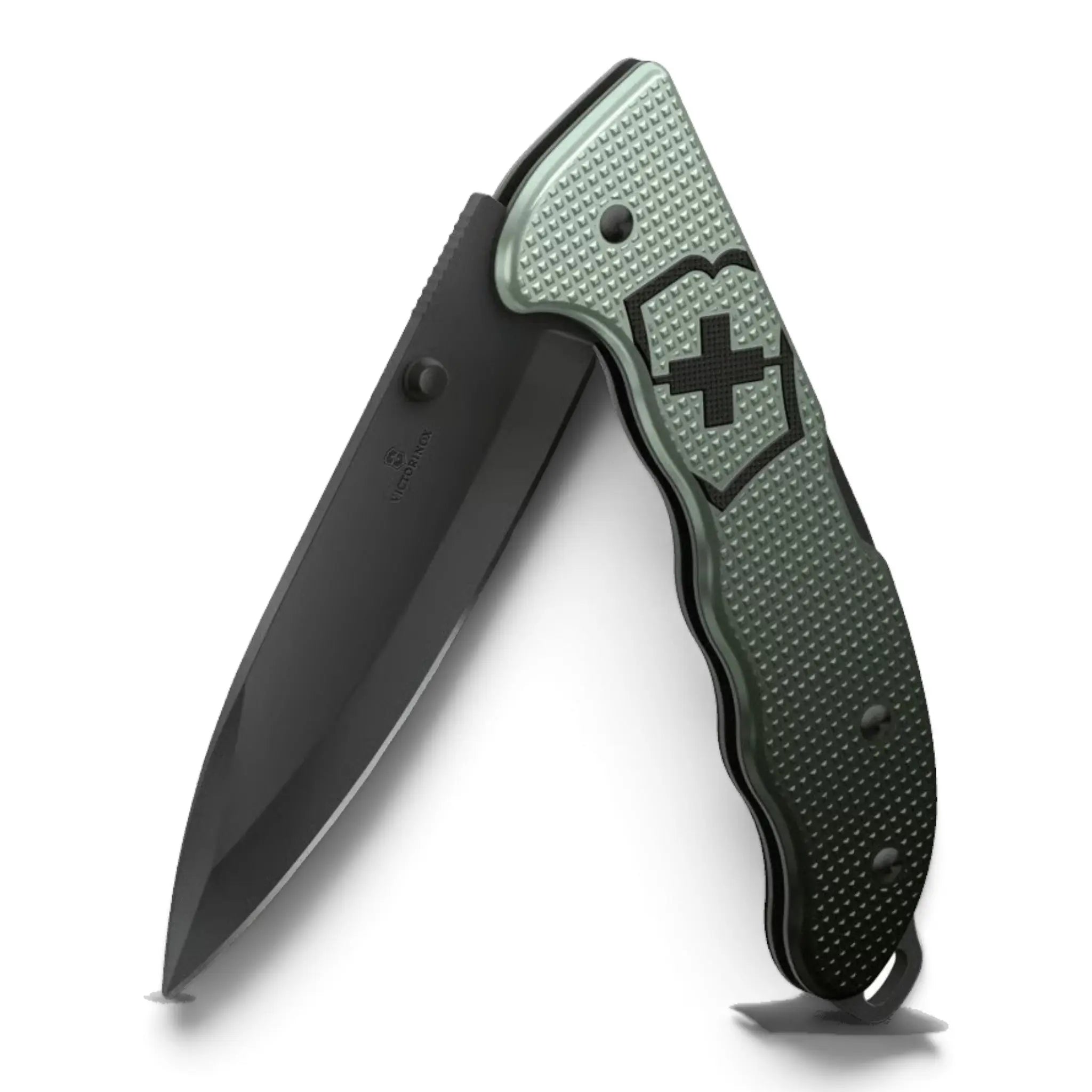 Victorinox Evoke BS Alox eis/grau – geschlossenes Messer mit Alox-Schalen