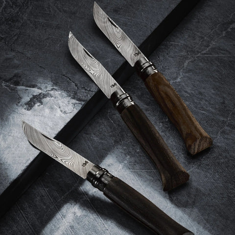 Opinel No. 08 Damas Ziricote – Damasteel-Klinge, Limited Edition