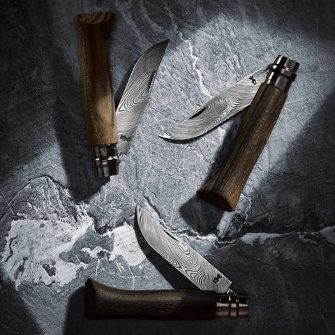 Opinel No. 08 Damas Ziricote – Damasteel-Klinge, Limited Edition