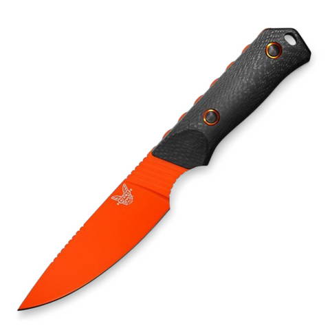 Benchmade 15600OR Raghorn CPM-CruWear – Jagdmesser mit Carbon-Griff