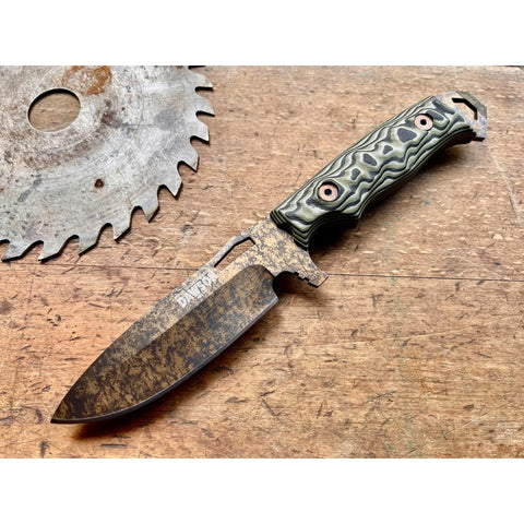 Dawson Knives Nomad Wildfire Arid Camo – Messer mit Kydexscheide