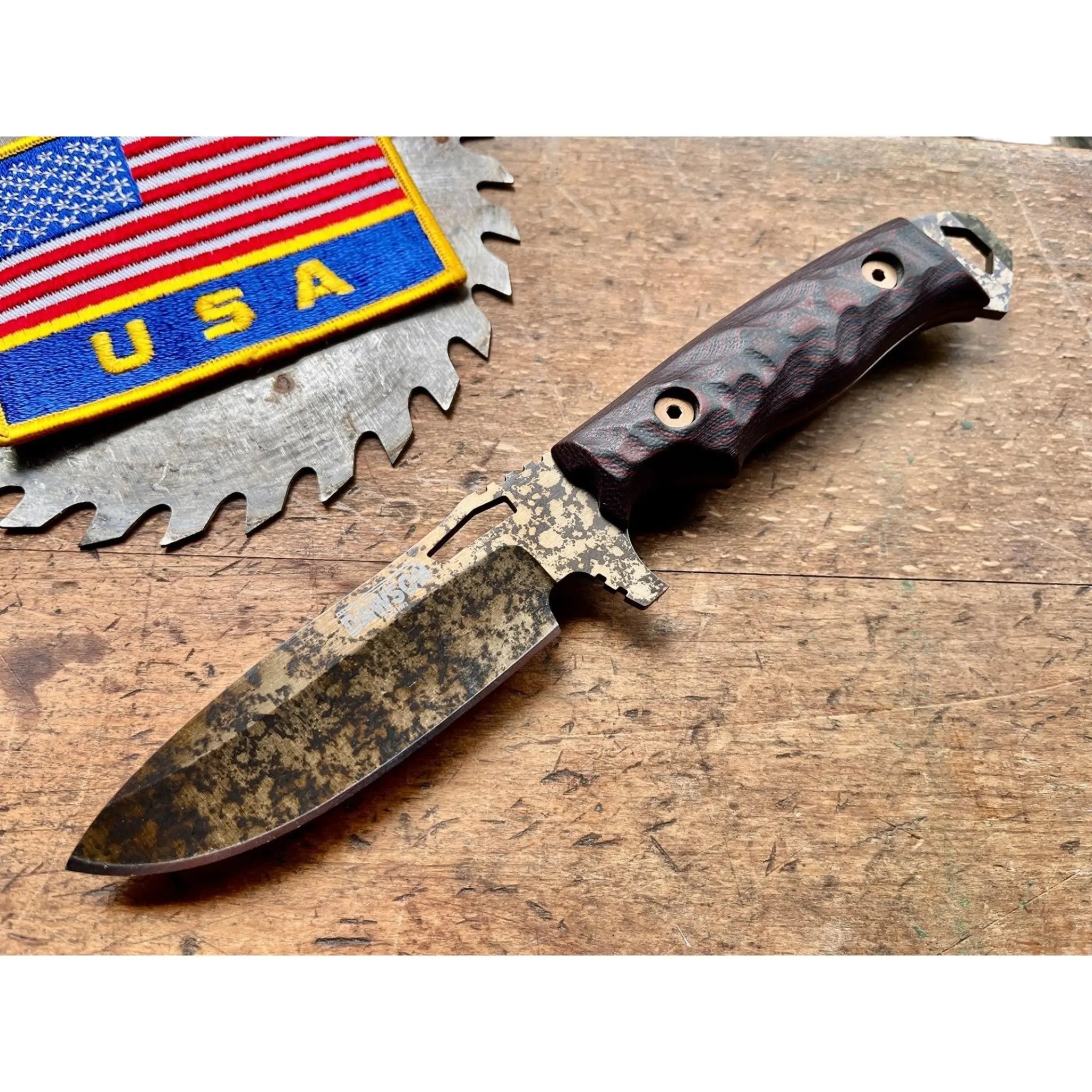 Dawson Knives Nomad Wildfire – G10-Griff in Covenant im Detail