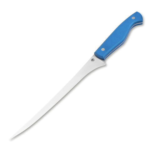 Böker Saga Filetiermesser Hellblau – flexibles 1.4116-Filetiermesser aus Solingen