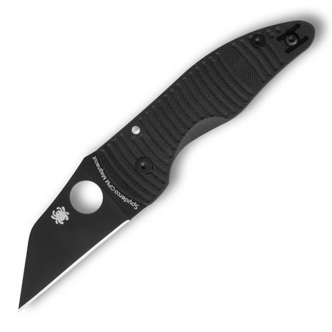 Spyderco MicroJimbo™ Salt® Black G-10 CPM® MagnaCut® Black Blade (C264GMCBKP) – Wharncliffe von Michael Janich