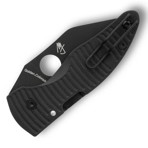 Spyderco MicroJimbo™ Salt® Black G-10 CPM® MagnaCut® Black Blade (C264GMCBKP) – Wharncliffe von Michael Janich