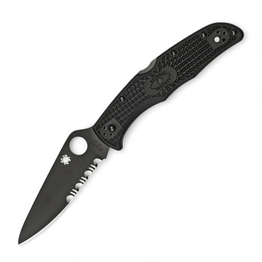 Spyderco C11PSBBK Delica 4 – FRN Black, Teilwellenschliff, VG-10 Spyderco