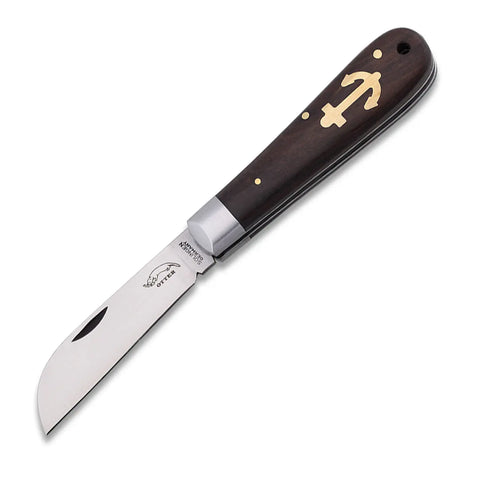 Otter Ankermesser Grenadill – Taschenmesser, C75 oder rostfrei, wahlweise mit Lederband