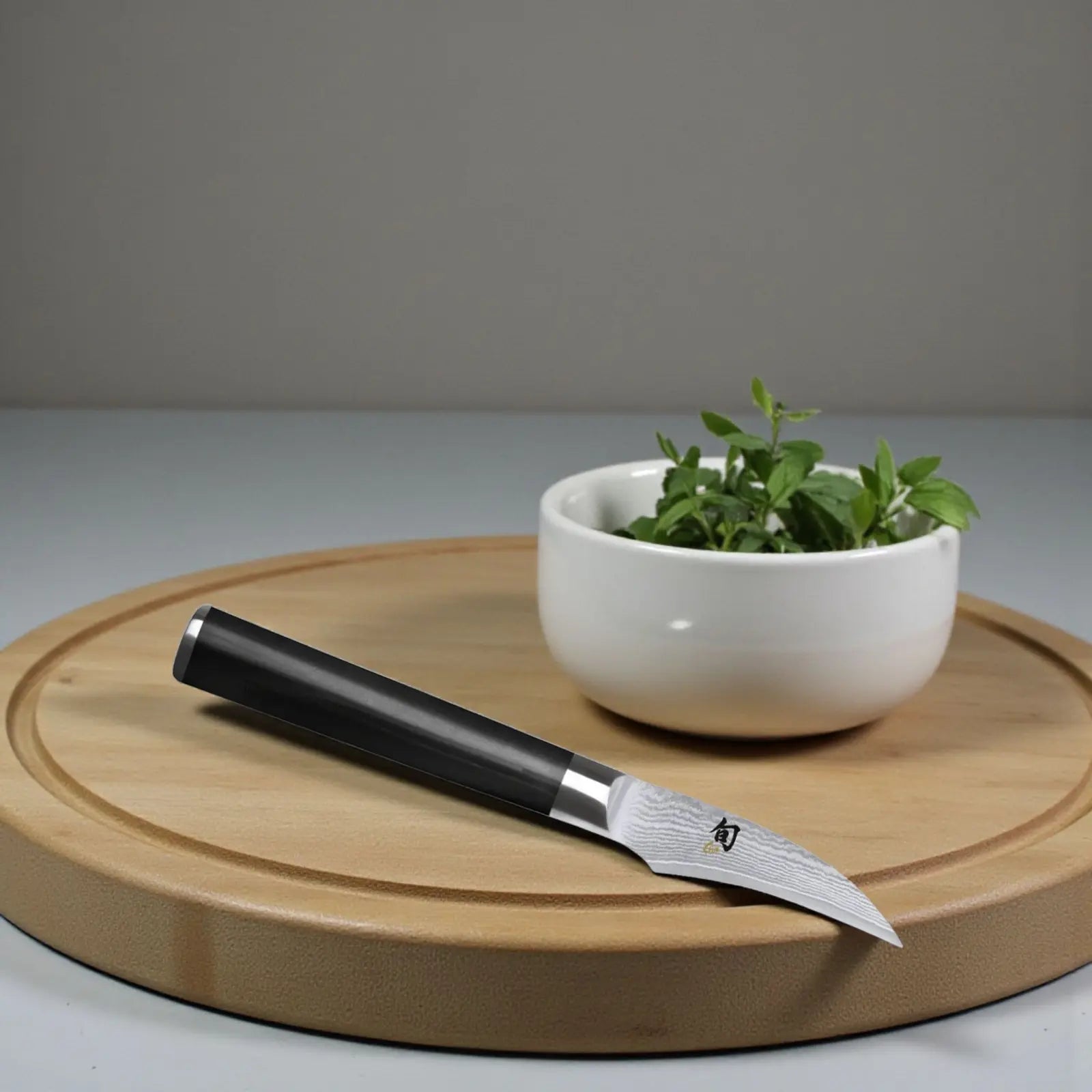 KAI Shun DM-0715 Schälmesser 6 cm – Damaszenerstahl, VG-MAX Kern, Pakka-Holzgriff KAI