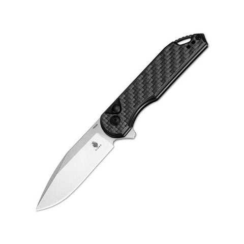 Kizer Assassin CF G10 Black Button Lock