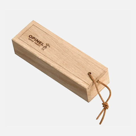 Opinel N°08 Ellipse – Luxus-Taschenmesser aus Ebenholz & Aluminium mit Geschenkbox Opinel