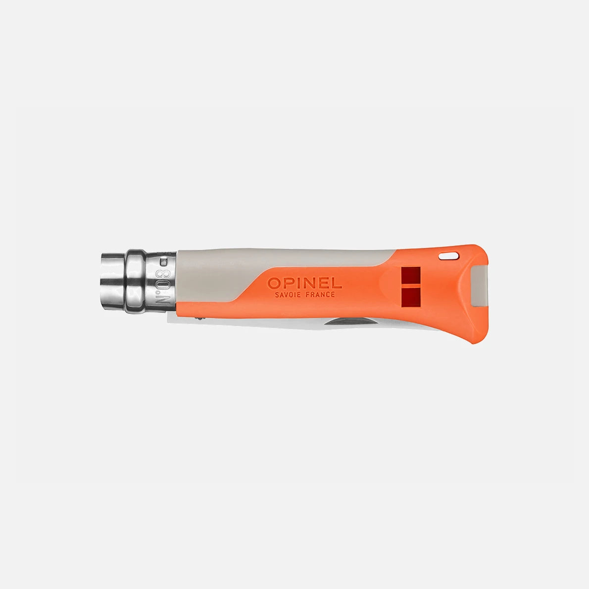 Opinel N°08 Horizon Orange Taschenmesser – Linerlock, 12C27 Stahl, Outdoor-EDC