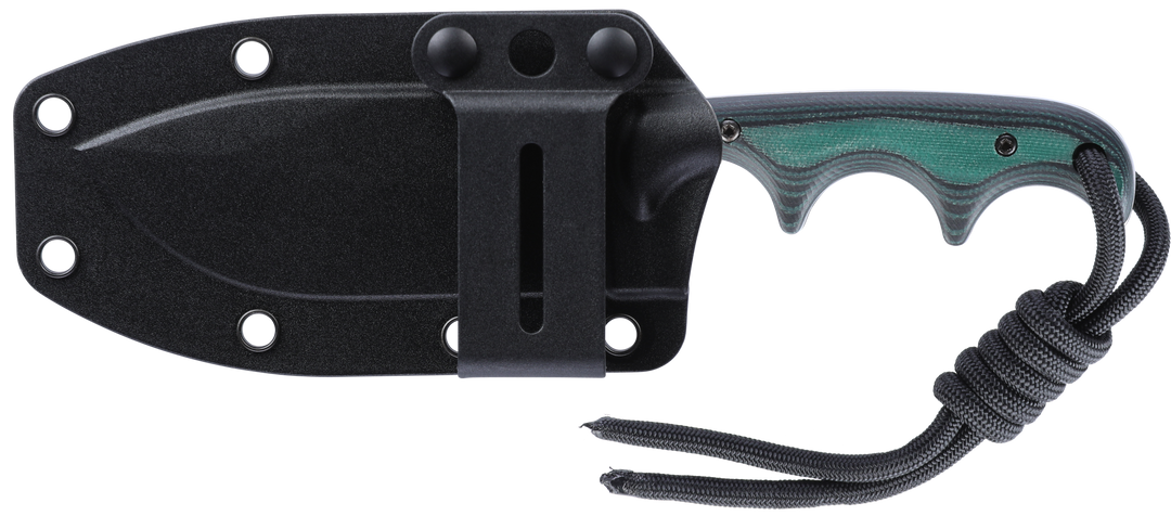 CRKT Minimalist® Nessmuk Micarta Green – Kompaktes Neck Knife für Outdoor & Jagd