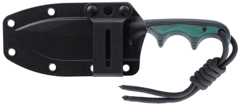 CRKT Minimalist® Nessmuk Micarta Green – Kompaktes Neck Knife für Outdoor & Jagd