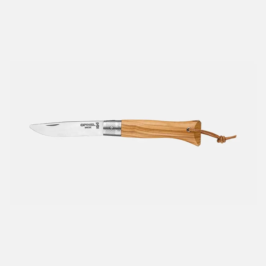Opinel néo6 Opiflex Taschenmesser Olivenholz – 7 cm Klinge, Made in France Opinel