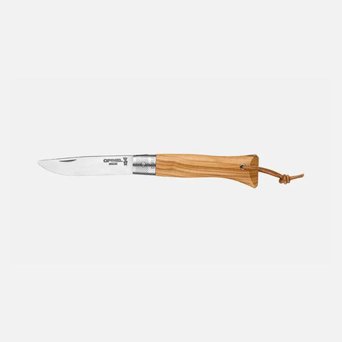 Opinel néo6 Opiflex Taschenmesser Olivenholz – 7 cm Klinge, Made in France Opinel