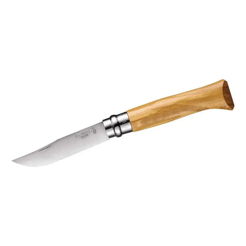 Opinel N°08 Olivenholz – Elegantes Taschenmesser mit Edelstahlklinge & mediterranem Holzgriff Opinel