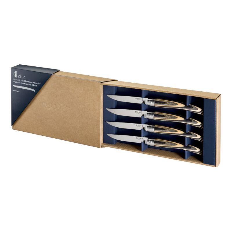 Opinel TABLE CHIC Messer-Set, Birkenholz