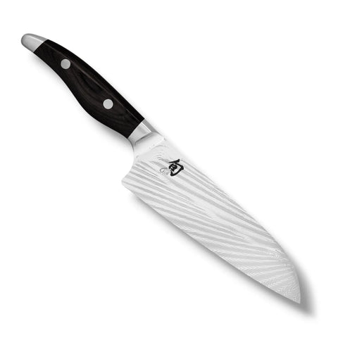 KAI Shun Nagare Black Santoku 18 cm – NDC-0702S | Premium Damastmesser KAI