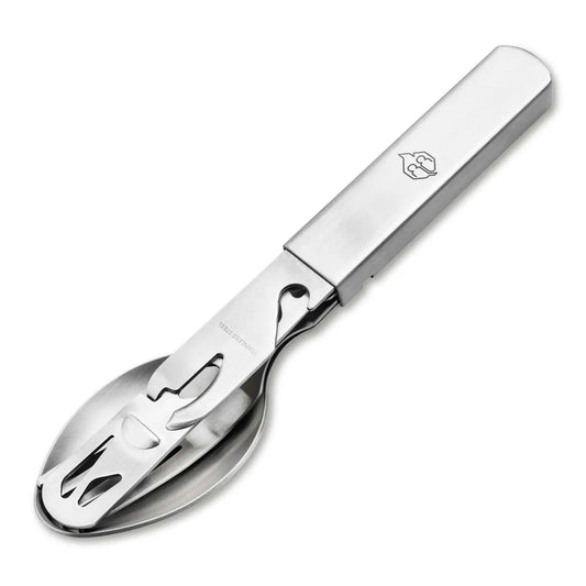 Naturensöhne Campingbesteck Set Edelstahl Messer Gabel Löffel Dosenöffner Böker Plus Böker Plus