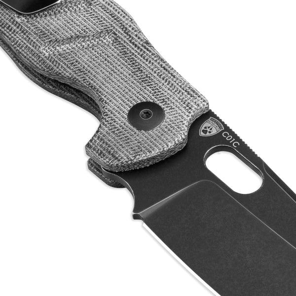 Kizer Sheepdog C01C Micarta Black Button Lock