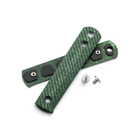 Böker BFF Packlite Griffschalen aus Leinen Micarta Bottle Grün mit Rope-Textur