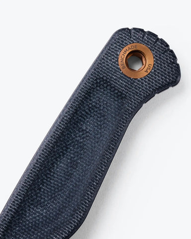 Benchmade 203-04 Dacian Stonewash – MagnaCut Fixed Blade mit Denim Micarta & Lederscheide Benchmade