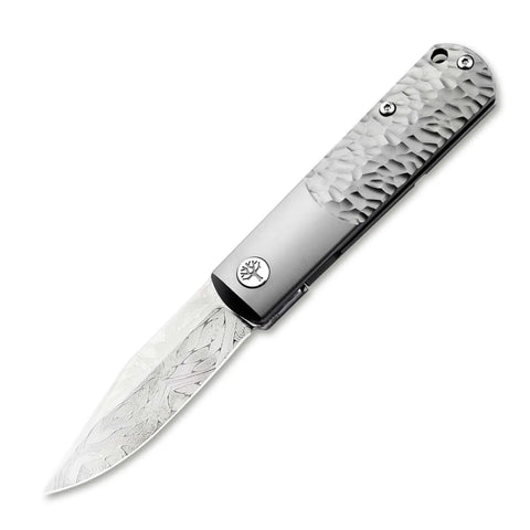 Böker BRLW Meteoritendamast Platinum Edition – Luxus-Taschenmesser mit Meteoritendamast-Klinge & Titangriff Böker Manufaktur Solingen