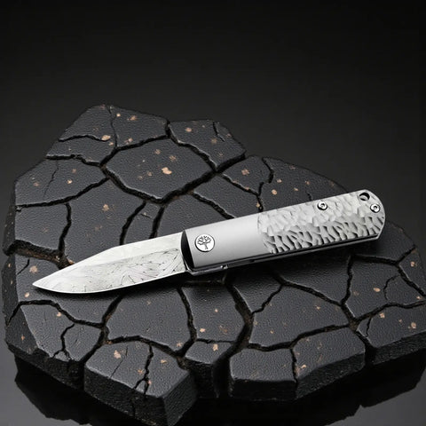 Böker BRLW Meteoritendamast Platinum Edition – Luxus-Taschenmesser mit Meteoritendamast-Klinge & Titangriff Böker Manufaktur Solingen