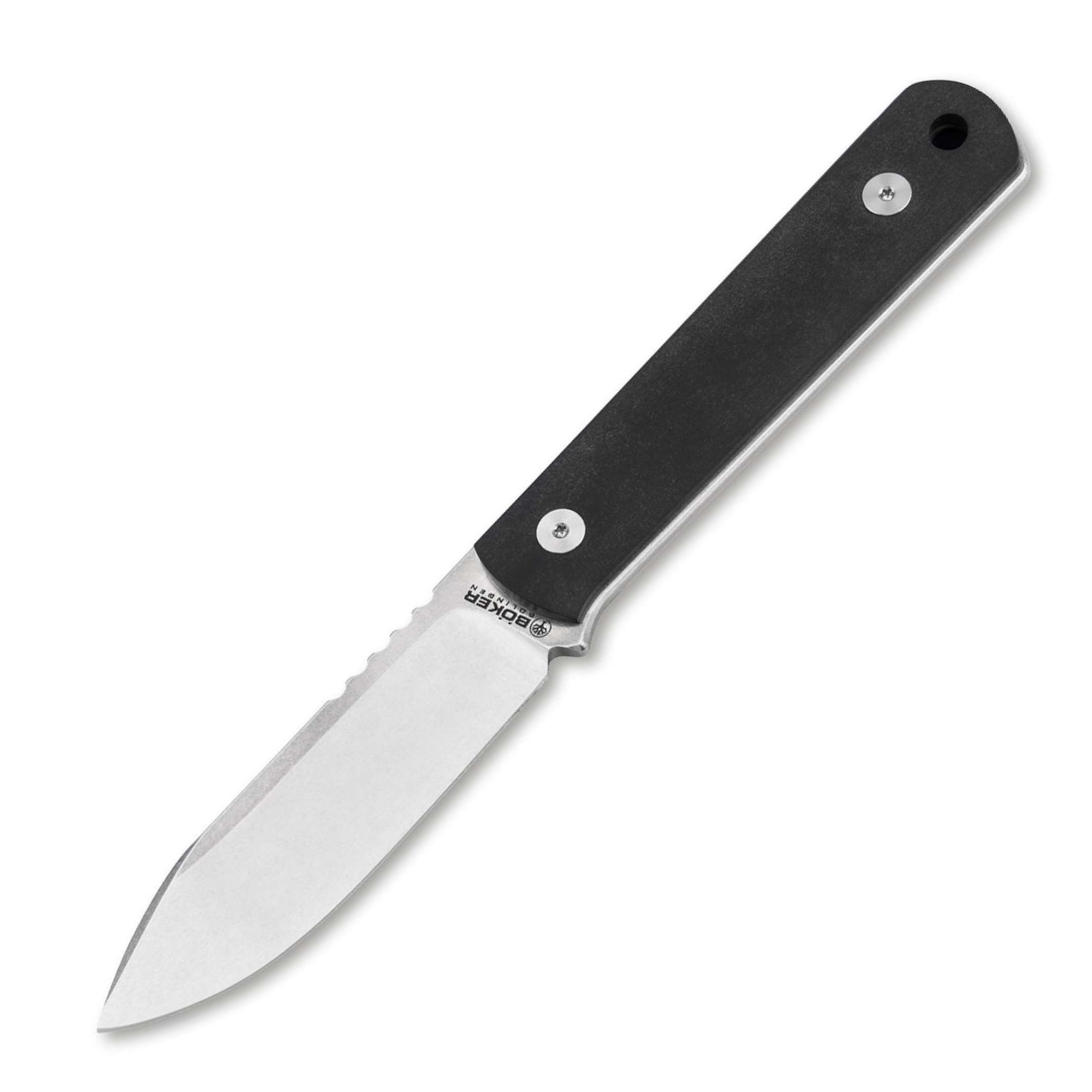 Böker BFF Packlite Black Richlite – Ultraleichtes feststehendes EDC Messer mit MagnaCut-Klinge & nachhaltigem Richlite-Griff