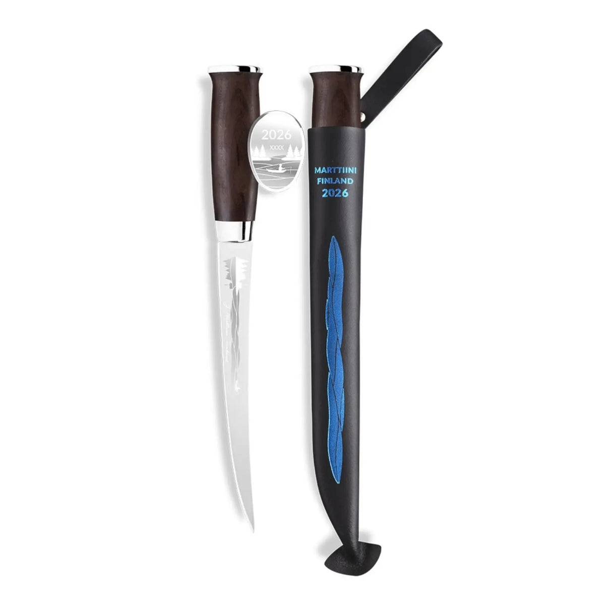 Marttiini Järvi Annual Knife 2026 – Limitiertes Jahresmesser, Fischfiletiermesser, Birkenholz Marttiini