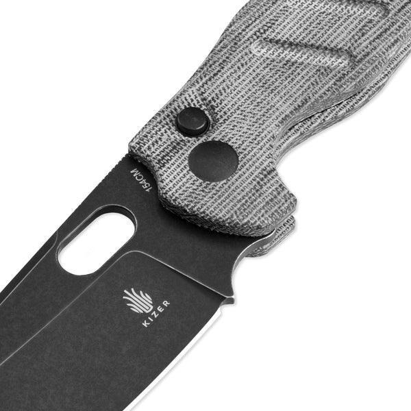 Kizer Sheepdog C01C Micarta Black Button Lock