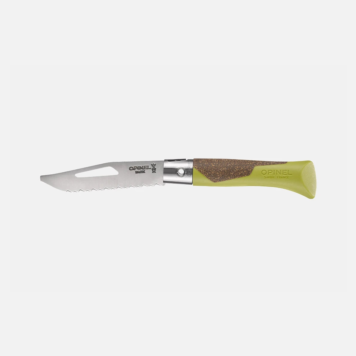 Opinel néo7 Alpine Linde – Taschenmesser für den Bergsport