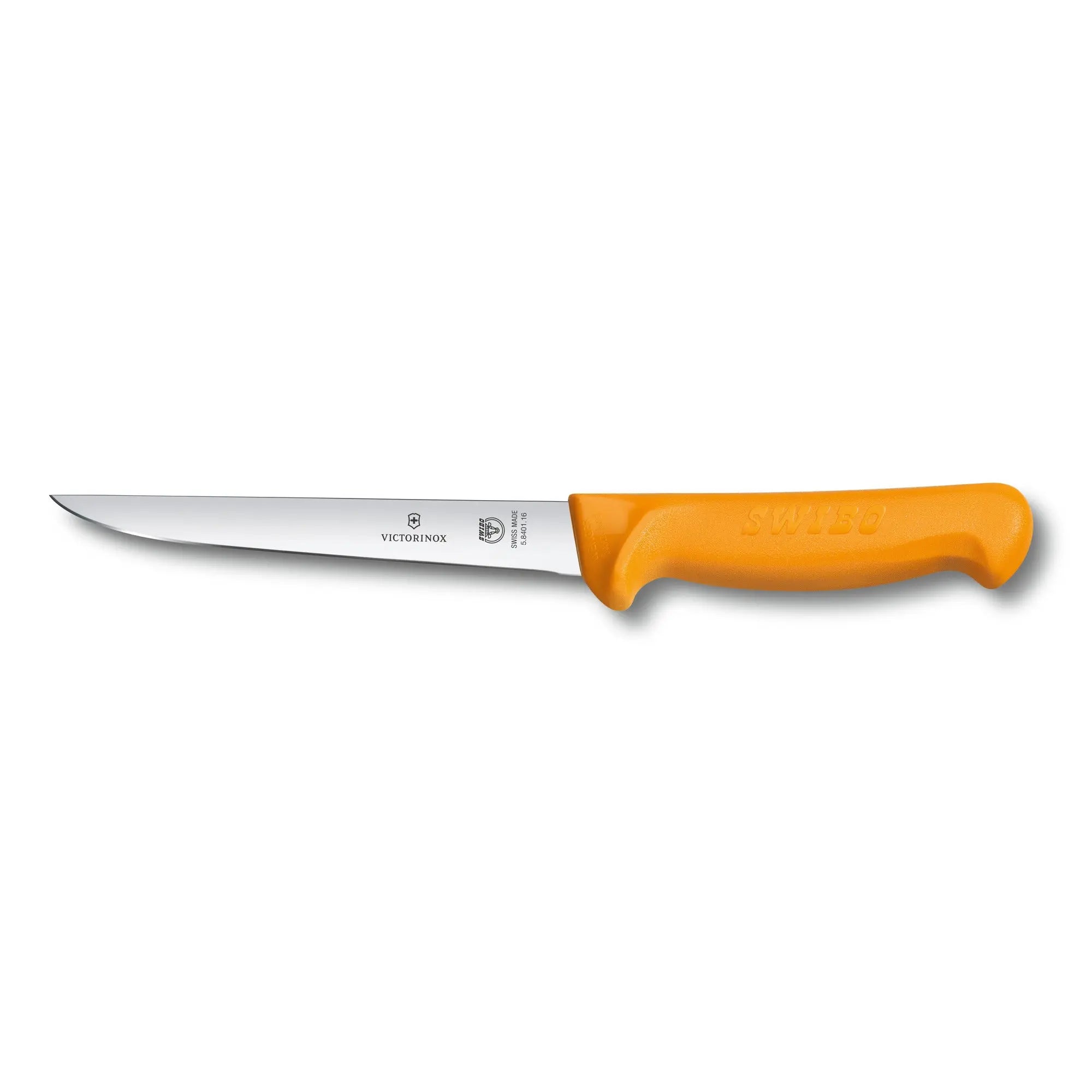 Victorinox Swibo Ausbeinmesser 16 cm gerade – orange – Profi-Fleischermesser für präzises Arbeiten 5.8401.16 Victorinox