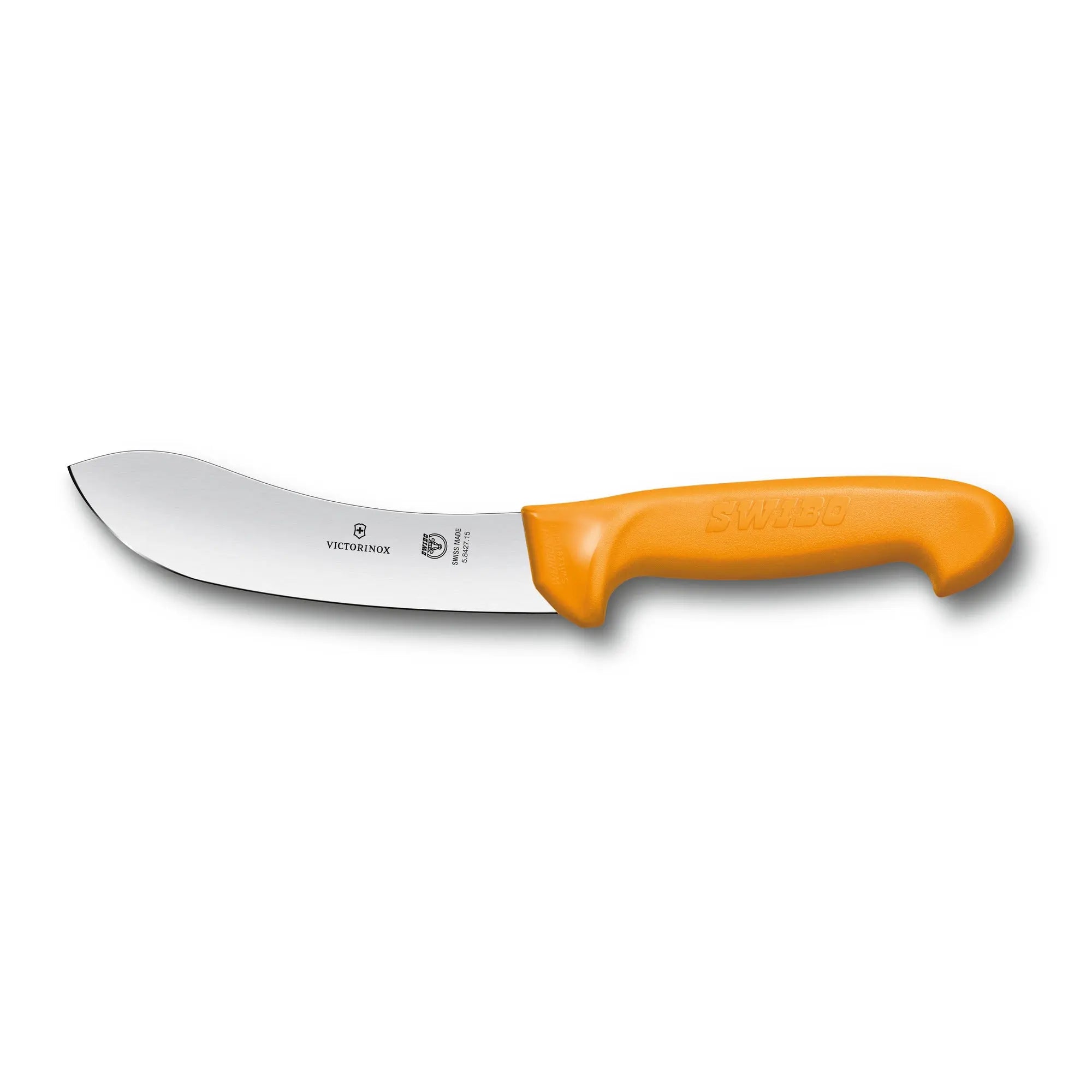Victorinox Swibo Abhäutemesser 15 cm – Gerade Klinge, Profiqualität, Orange 5.8427.15 Victorinox