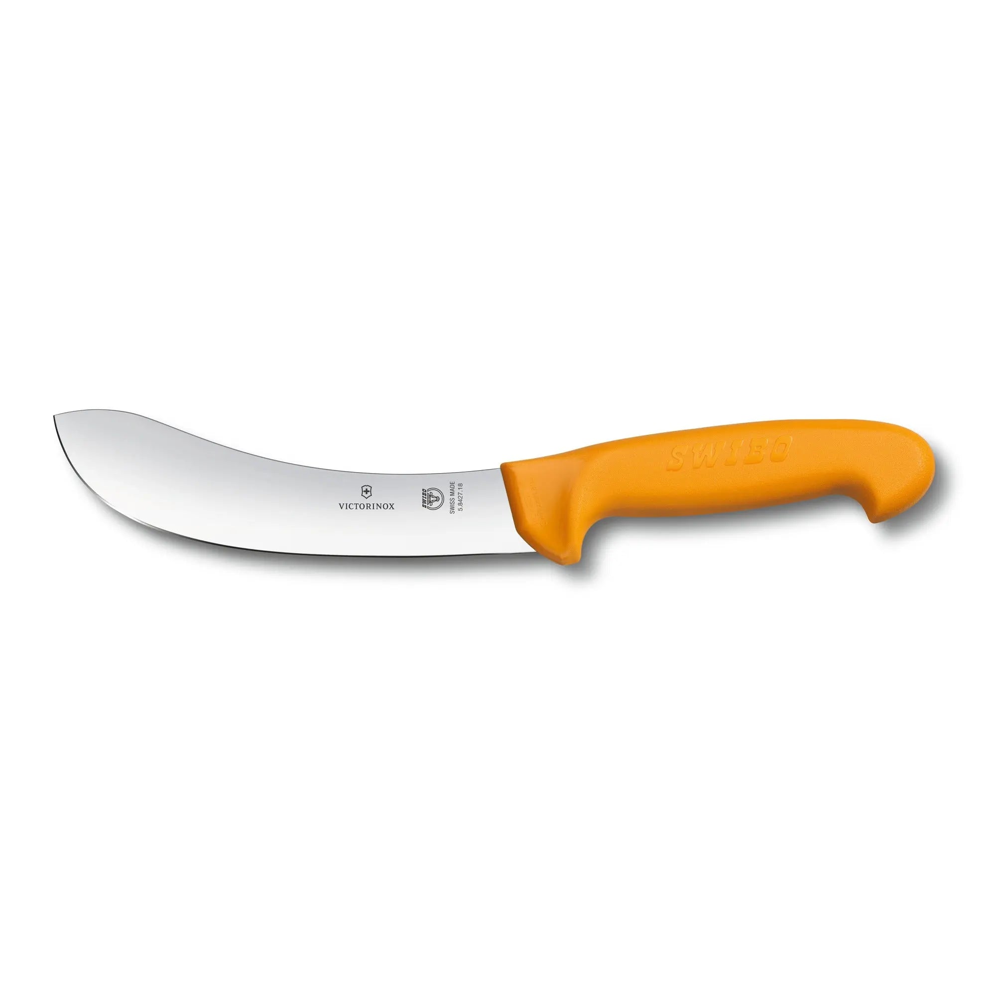 Victorinox Swibo Abhäutemesser mit 18 cm gerader Klinge – ideal für präzises Abhäuten. Ergonomisch, spülmaschinenfest & rutschfest 5.8427.18 Victorinox