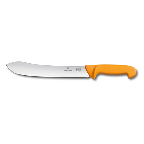 Victorinox Swibo Schlachtmesser mit 28 cm gerader Klinge – ideal für Fleischverarbeitung. Ergonomisch, hygienisch, spülmaschinenfest 5.8436.28