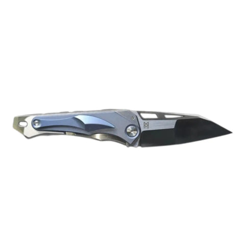 Midgards Messer Zaria Folder – massives Titan-Taschenmesser mit 14C28N Klinge & Pass-Through Lock Bar Midgards-Messer
