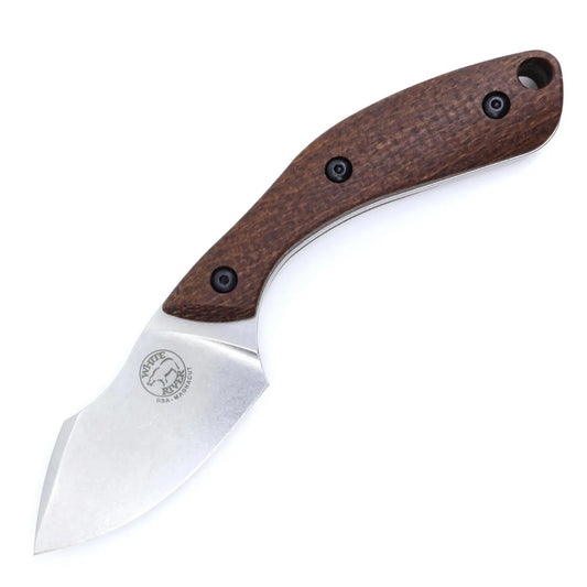 White River Apex Natural Burlap Micarta – MagnaCut EDC Messer Made in USA White River Knife & Tool