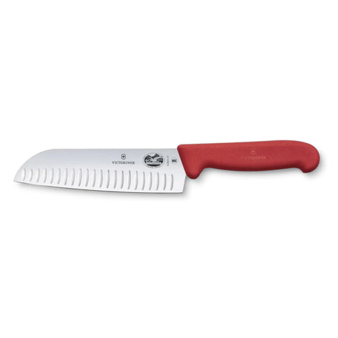 Victorinox Fibrox Santokumesser 17 cm – Profi-Küchenmesser mit Kullenschliff Victorinox